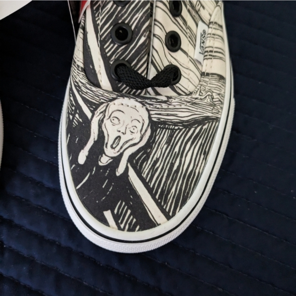 Vans Era MOMA Edvard Munch VNOA4BV41UB Women 5.5 Black and White 042025 - Picture 3 of 7